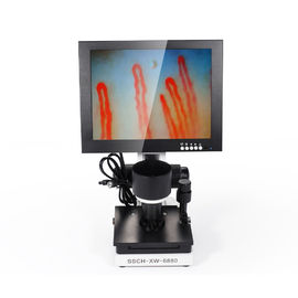 Portable 10 Zoll LED-Anzeigen-Nagel-Falte Capillaroscopy-Mikrozirkulations-Test-Maschine
