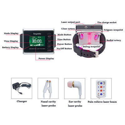Niedrige Laser-Therapie-körperliche Ausrüstungs-Armbanduhr für Diabetiker