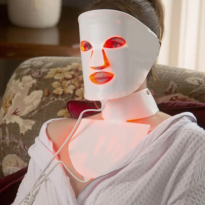 7 Farben führten Phototherapie-Schönheits-Maske PDT führten Gesichtsmaschinen-Licht herauf Therapie geführte Gesichtsmaske BADEKURORT Hautpflege-Werkzeuge