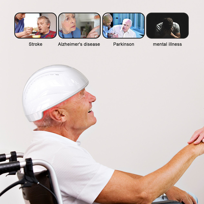 Weißes schwarzes 810nm Infrarot-Photobiomodulation Brain Helmet For Depression