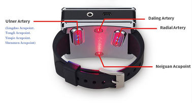 650Nm LLLT Laser-Bestrahlungs-Uhr, körperlicher Blut-Reiniger-medizinische Armbanduhr
